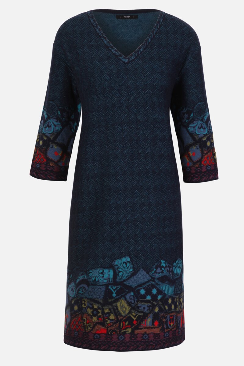 Jacquard Dress, Basketweave Pattern