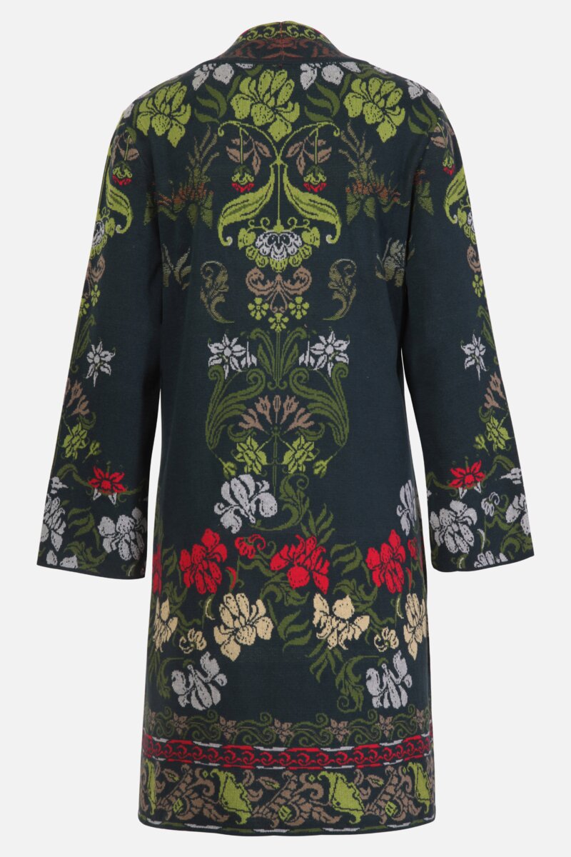 A-Line Coatigan, Grasset Floral Pattern