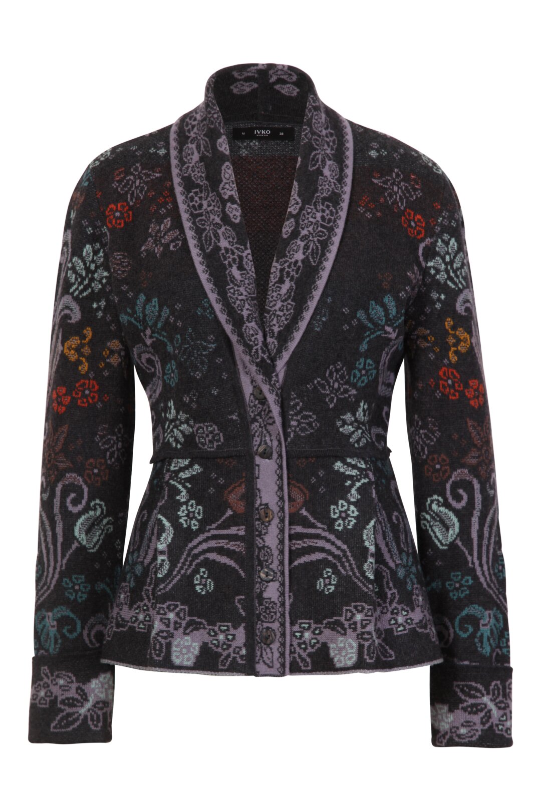 Shawl-Collar Jacket, Grasset Floral Pattern