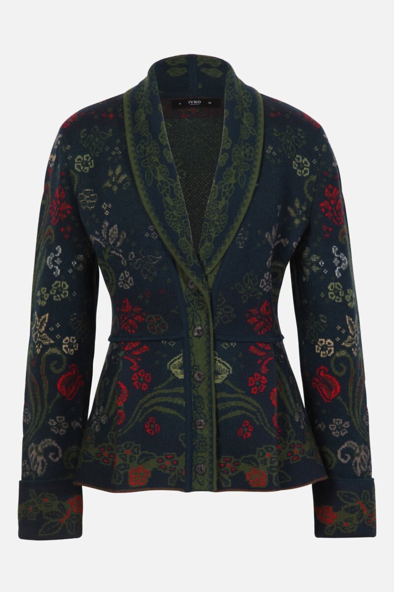 Shawl-Collar Jacket, Grasset Floral Pattern