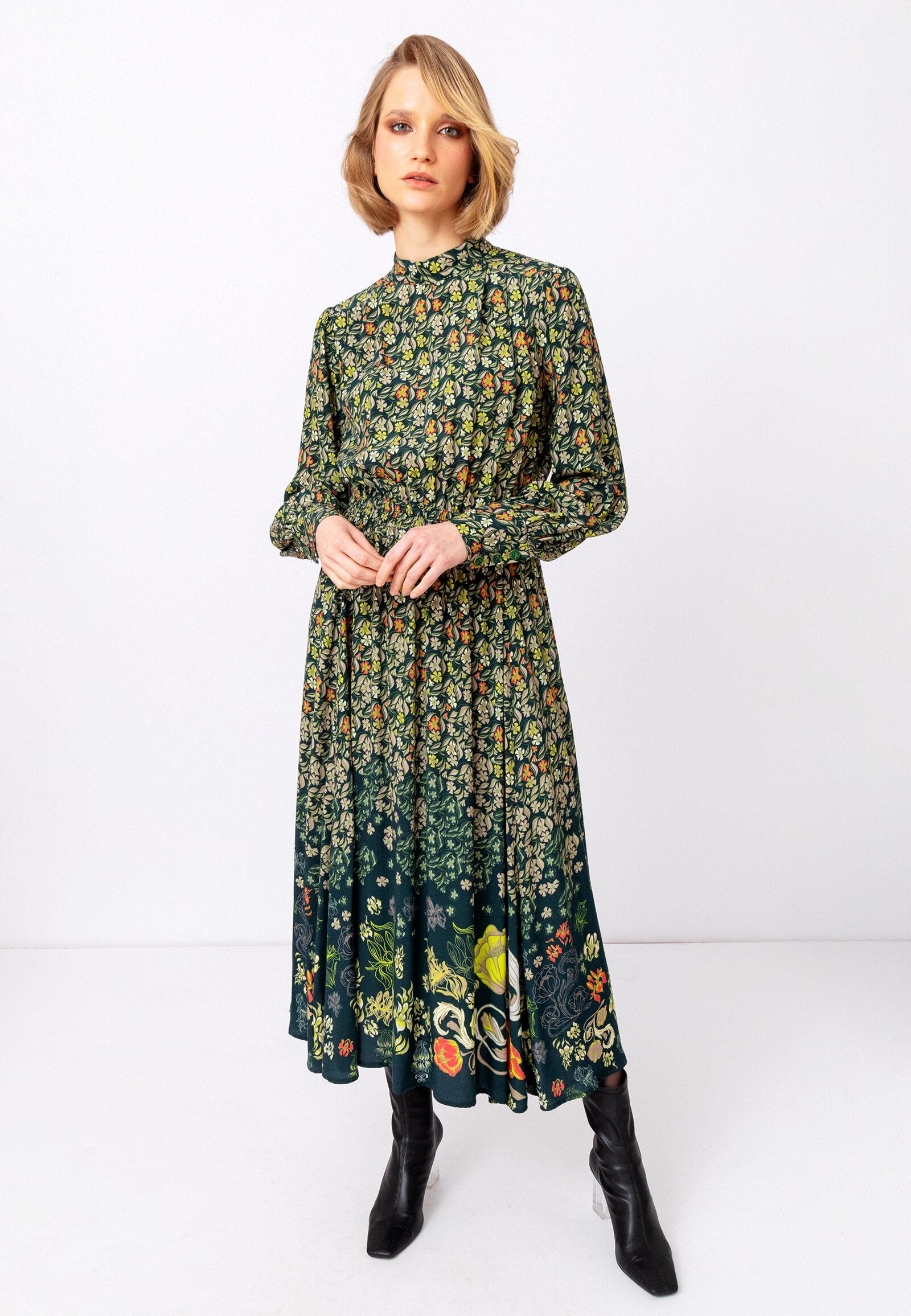 Dress, Grasset Floral Print - Dresses | Ivko Woman