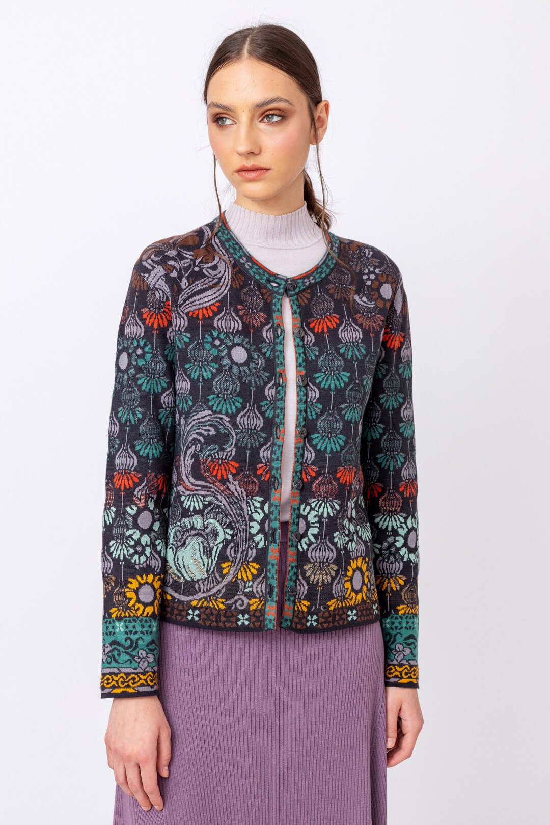 Žakard Kardigan