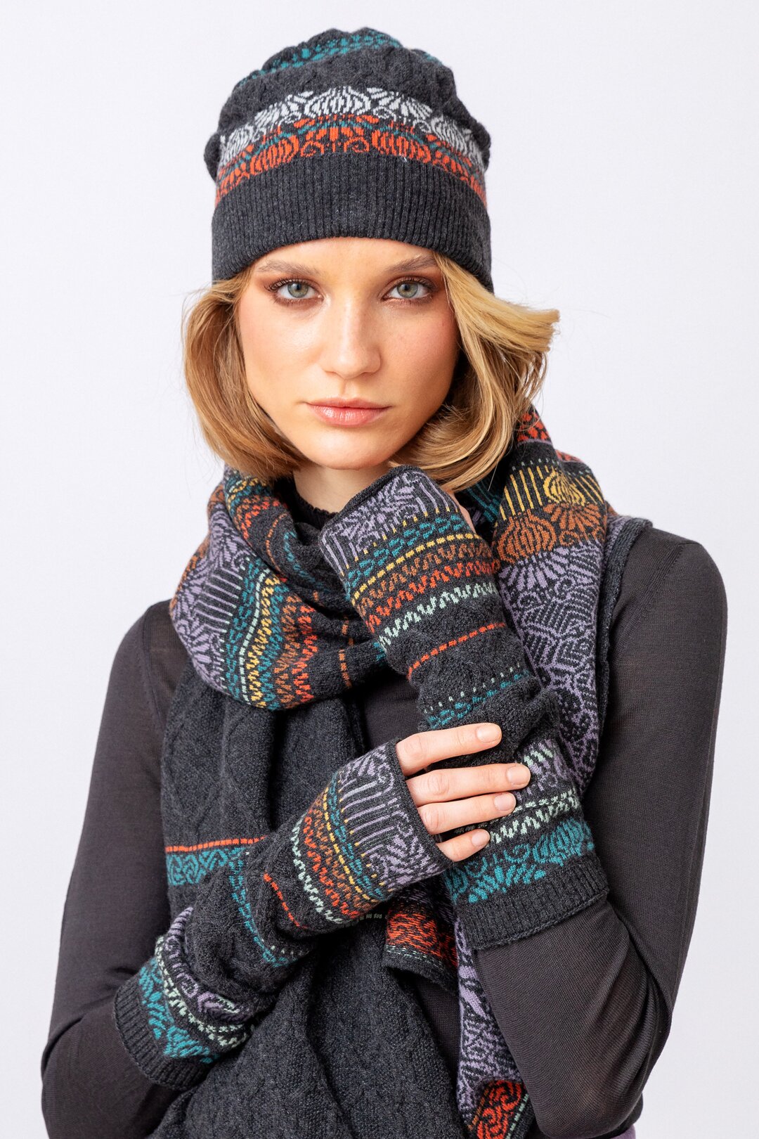 Cap, Geometric Pattern