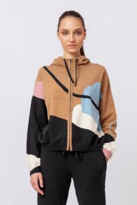 Knitted Jacket with Intarsia