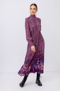 Kleid mit floralem Grasset-Print
