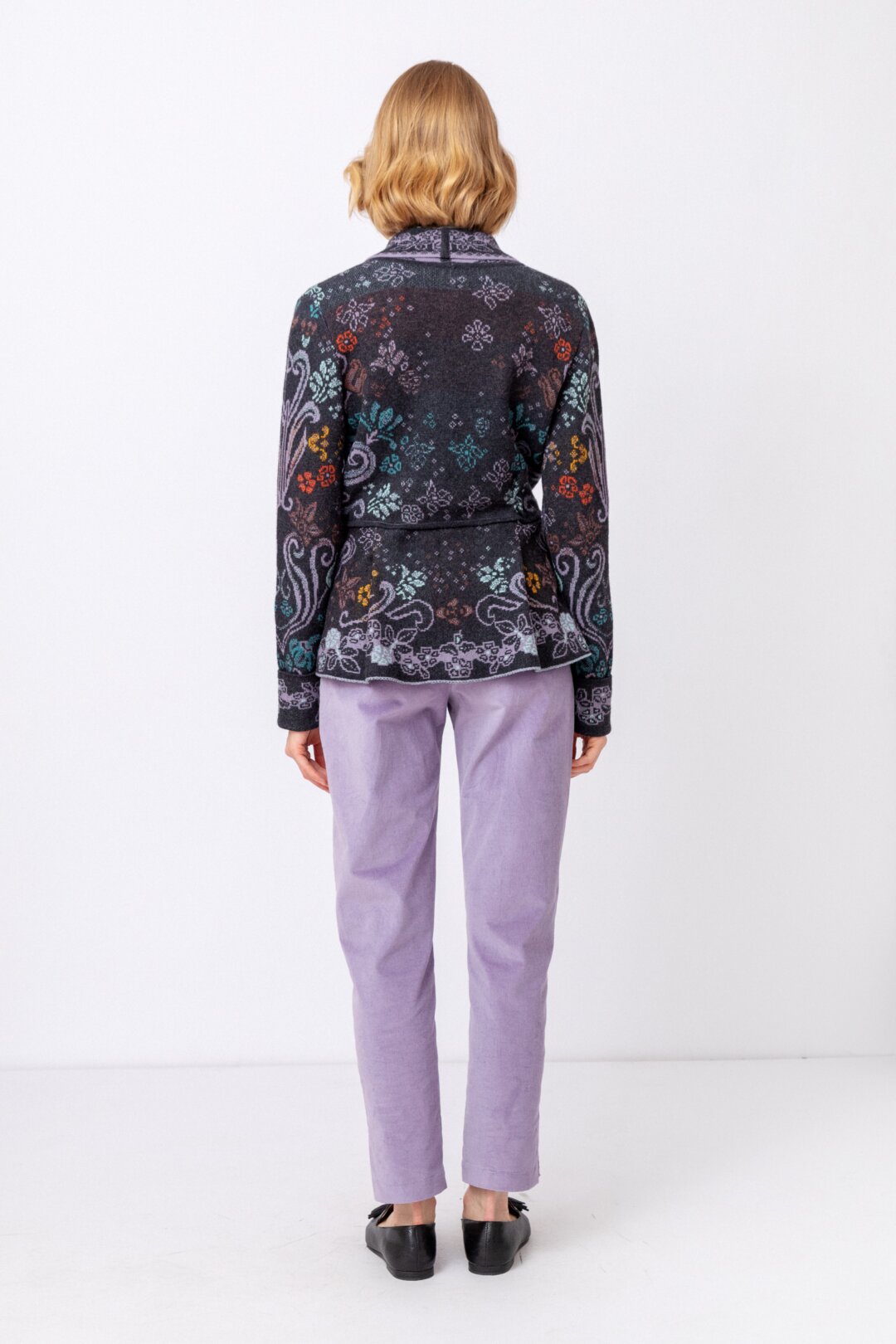 Shawl-Collar Jacket, Grasset Floral Pattern
