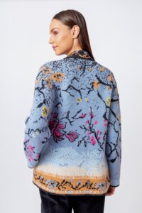 Jacquard Jacket, Cherry Blossom Pattern