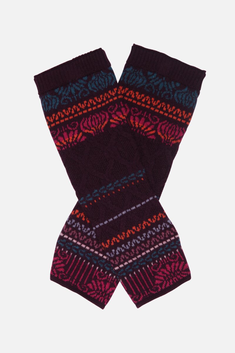Wrist Warmers, Geometric Pattern