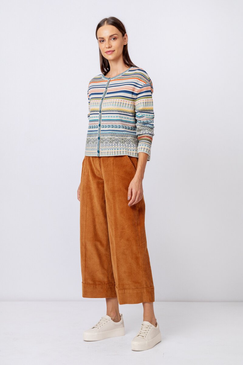 Cardigan, Geometric Pattern