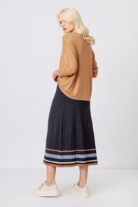 Long Skirt with Ribs - Skirts - Ivko Woman