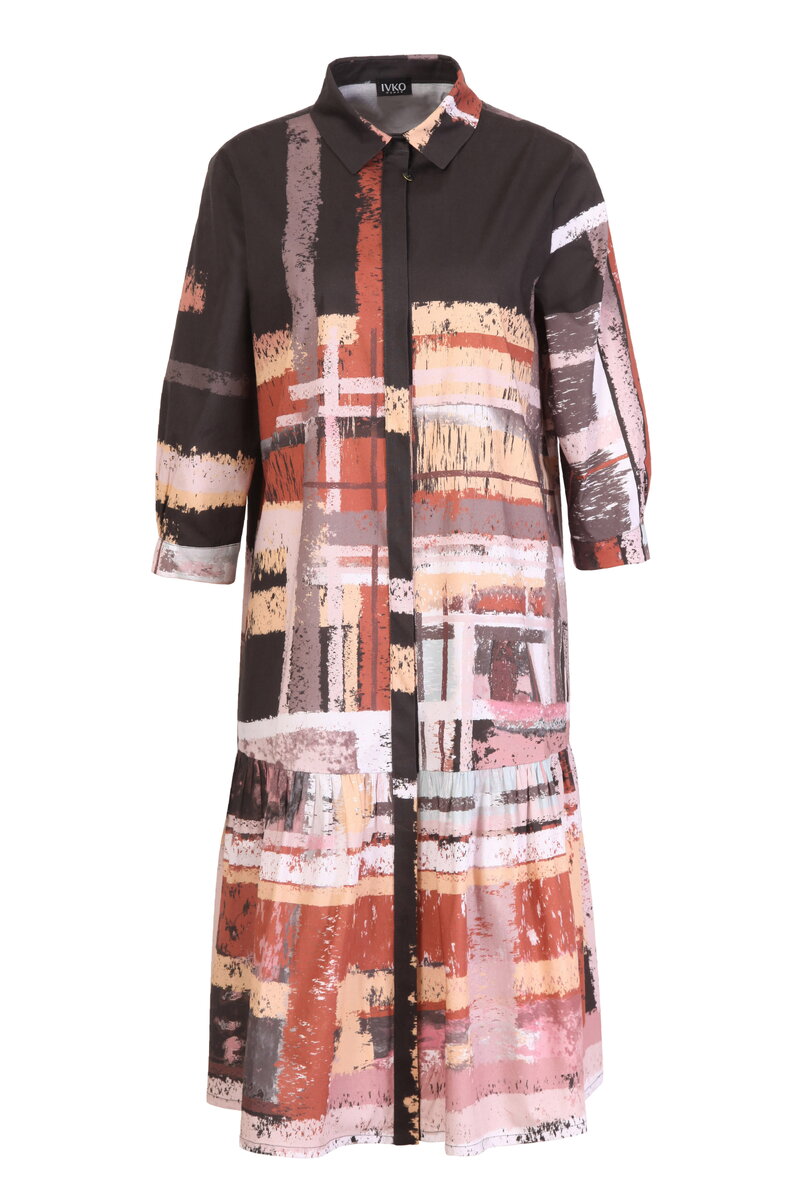 Shirt Dress, Tartan Print