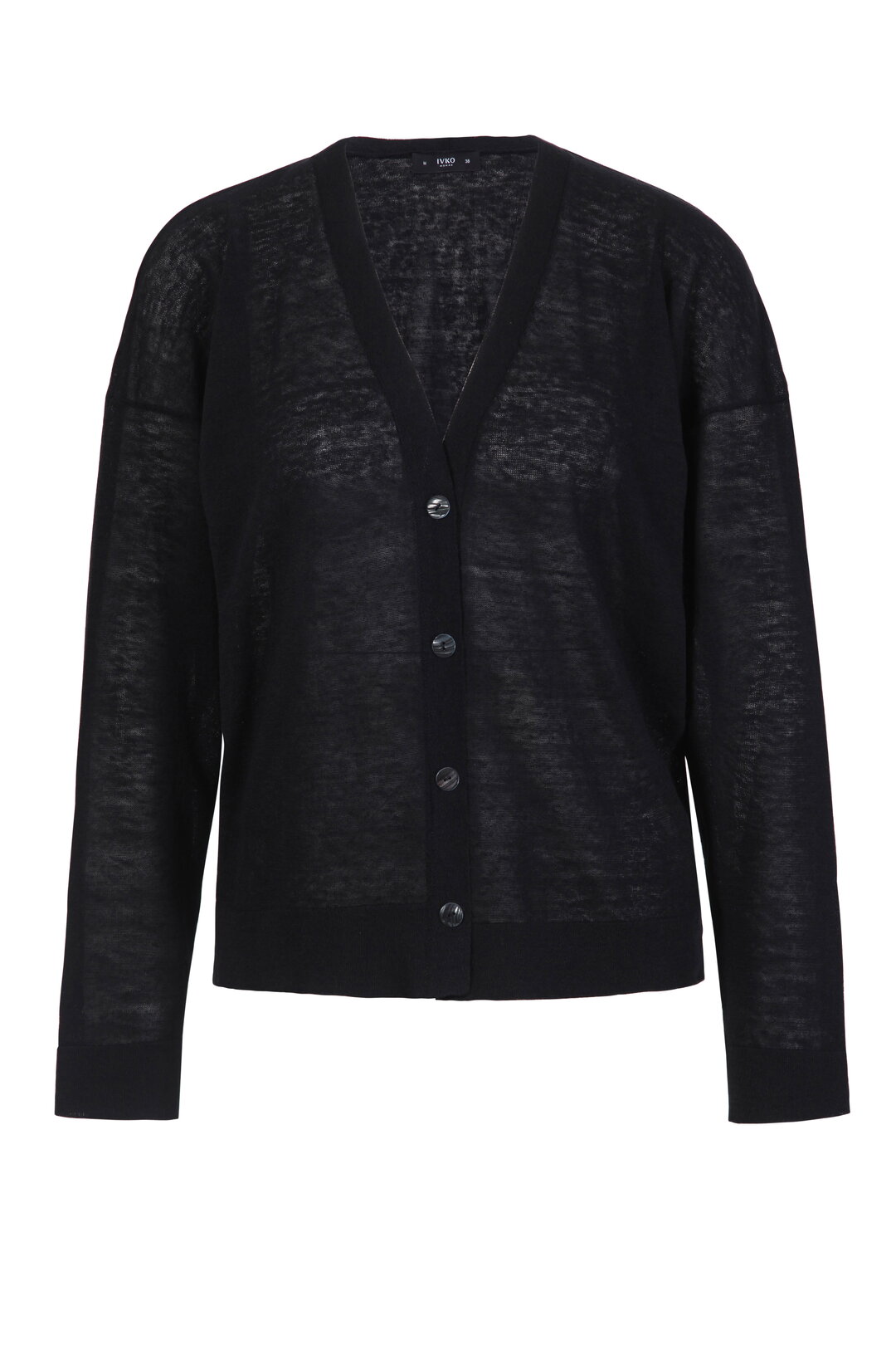 Solid Cardigan, V Neck