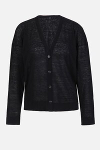 Solid Cardigan, V Neck
