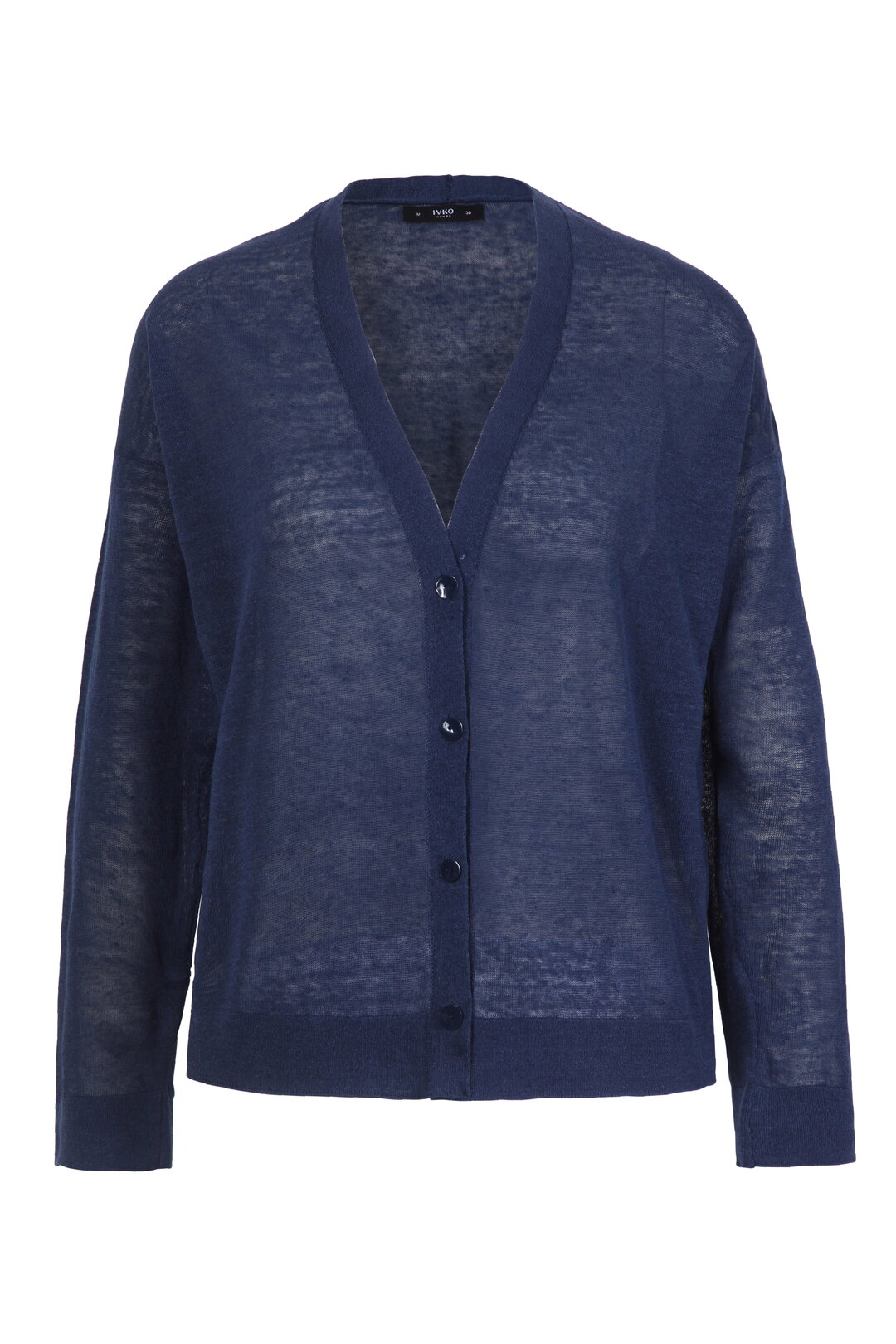 Solid Cardigan, V Neck