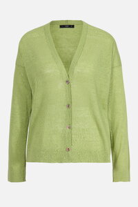 Solid Cardigan, V Neck