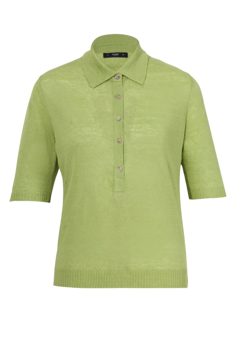 Purchases IVKO Green Linen Sweater Size 40 / 8