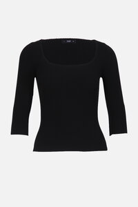 Solid Pullover, Boat Neck