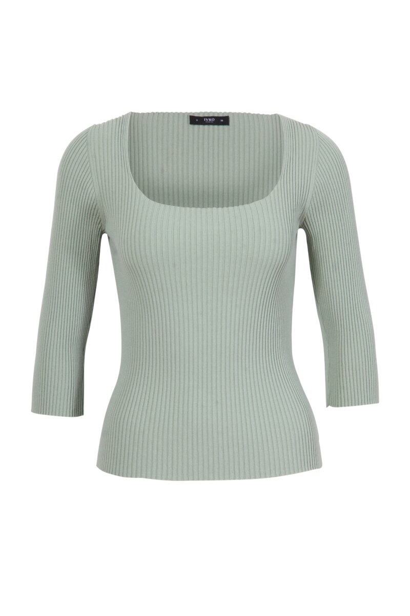 Body Hugging Boat Neck Top