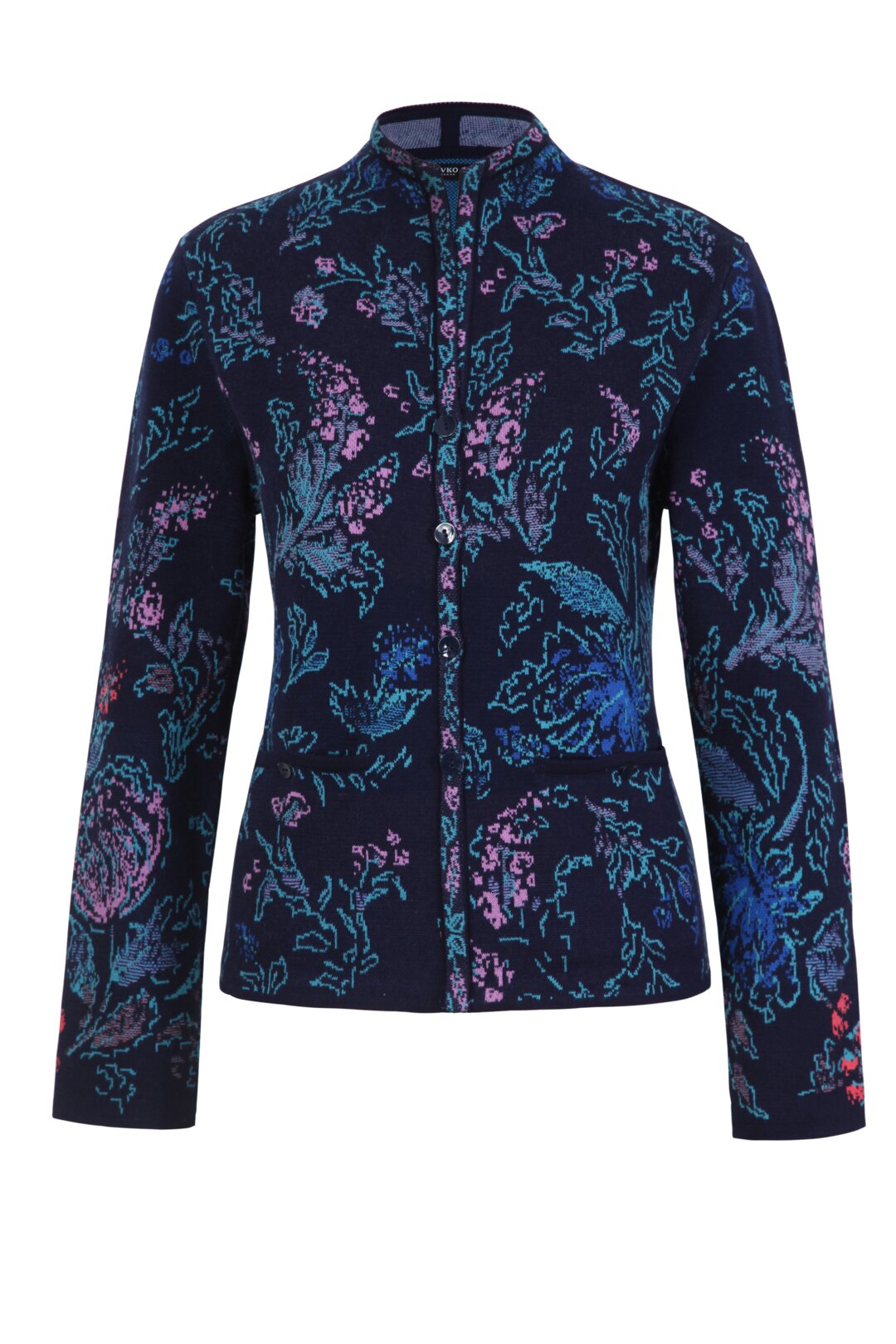 Jacquard Jacket, Flower Pattern