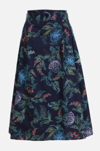 Embroidered Skirt, Floral Motif