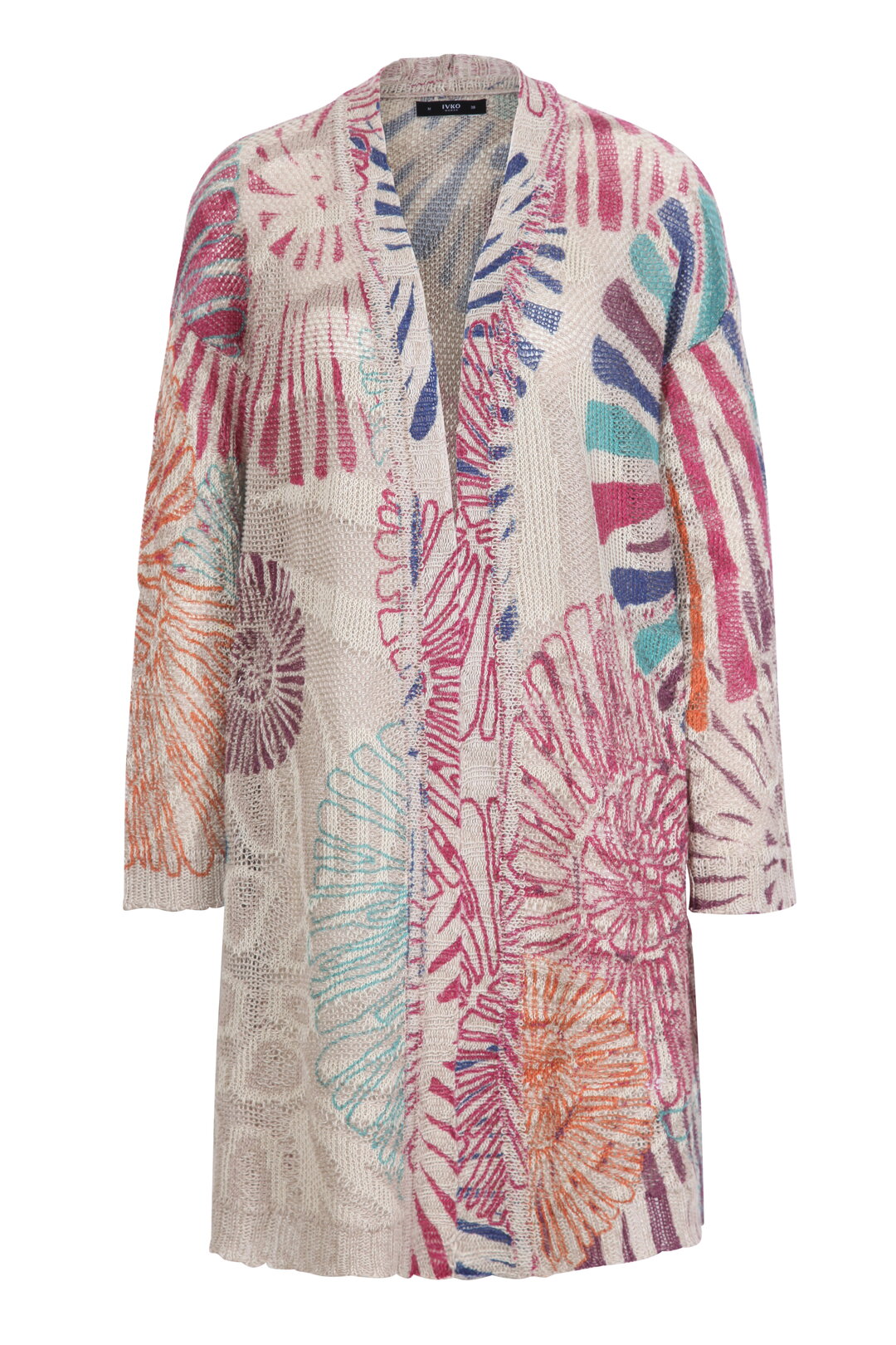 Printed Coatigan, Sea Shell Motif