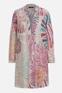 Printed Coatigan, Sea Shell Motif