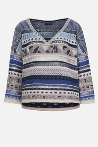 V Neck Pullover, Nomad Pattern
