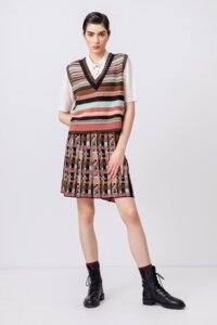 Mini Skirt, Tartan Pattern