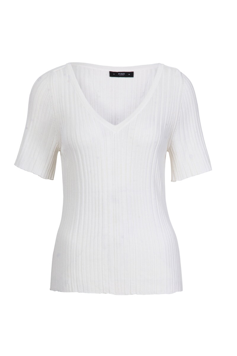 Solid Pullover, V Neck