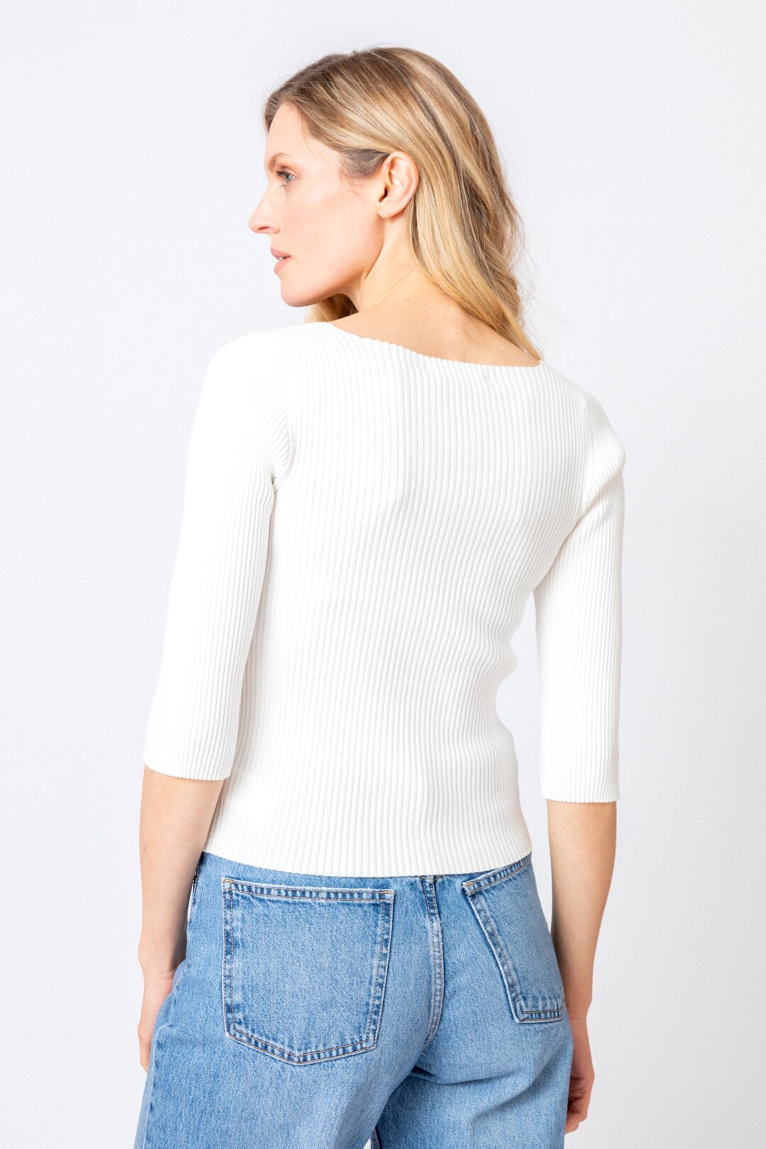 Solid Pullover, Boat Neck