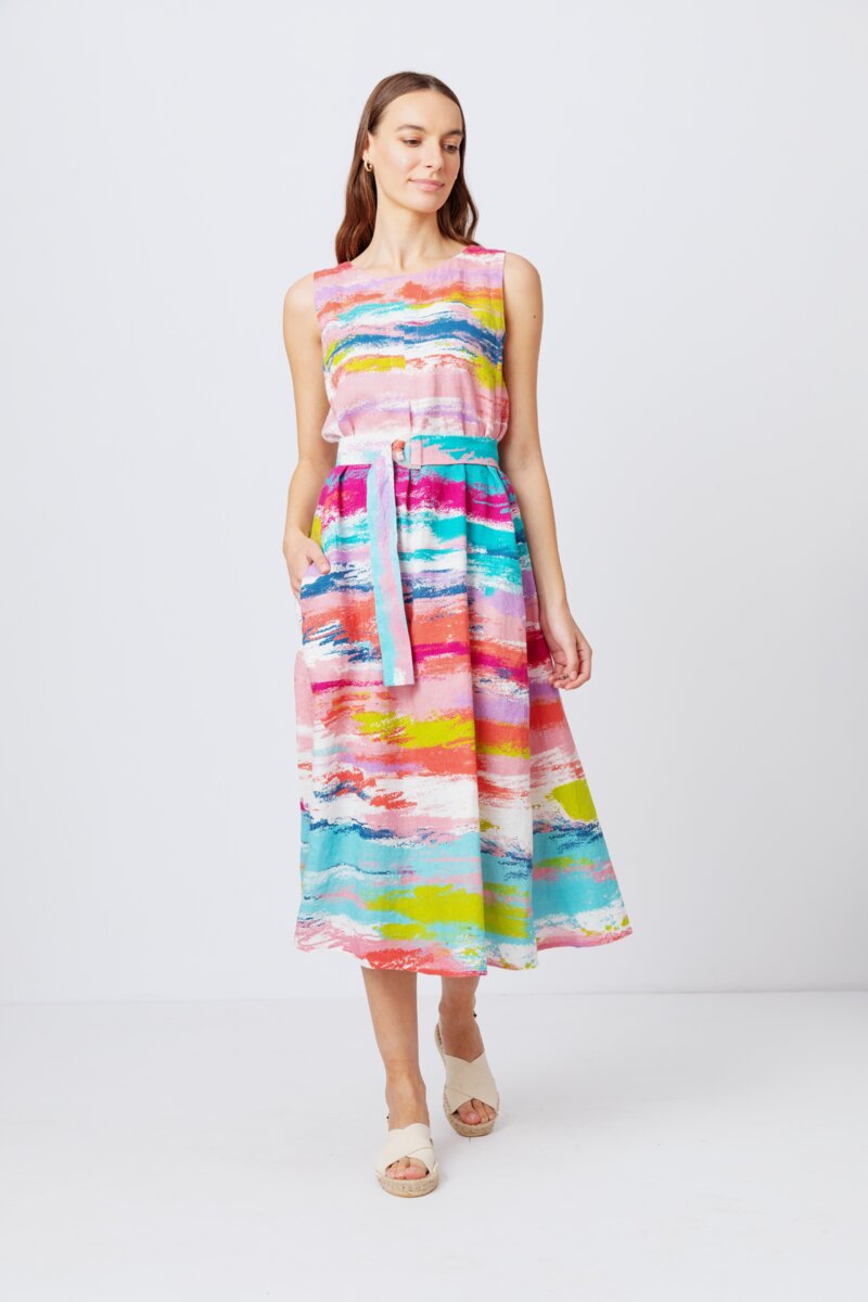 Dress, Stripe Pattern