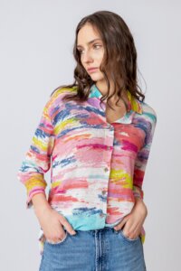 Knitted Shirt, Stripe Pattern