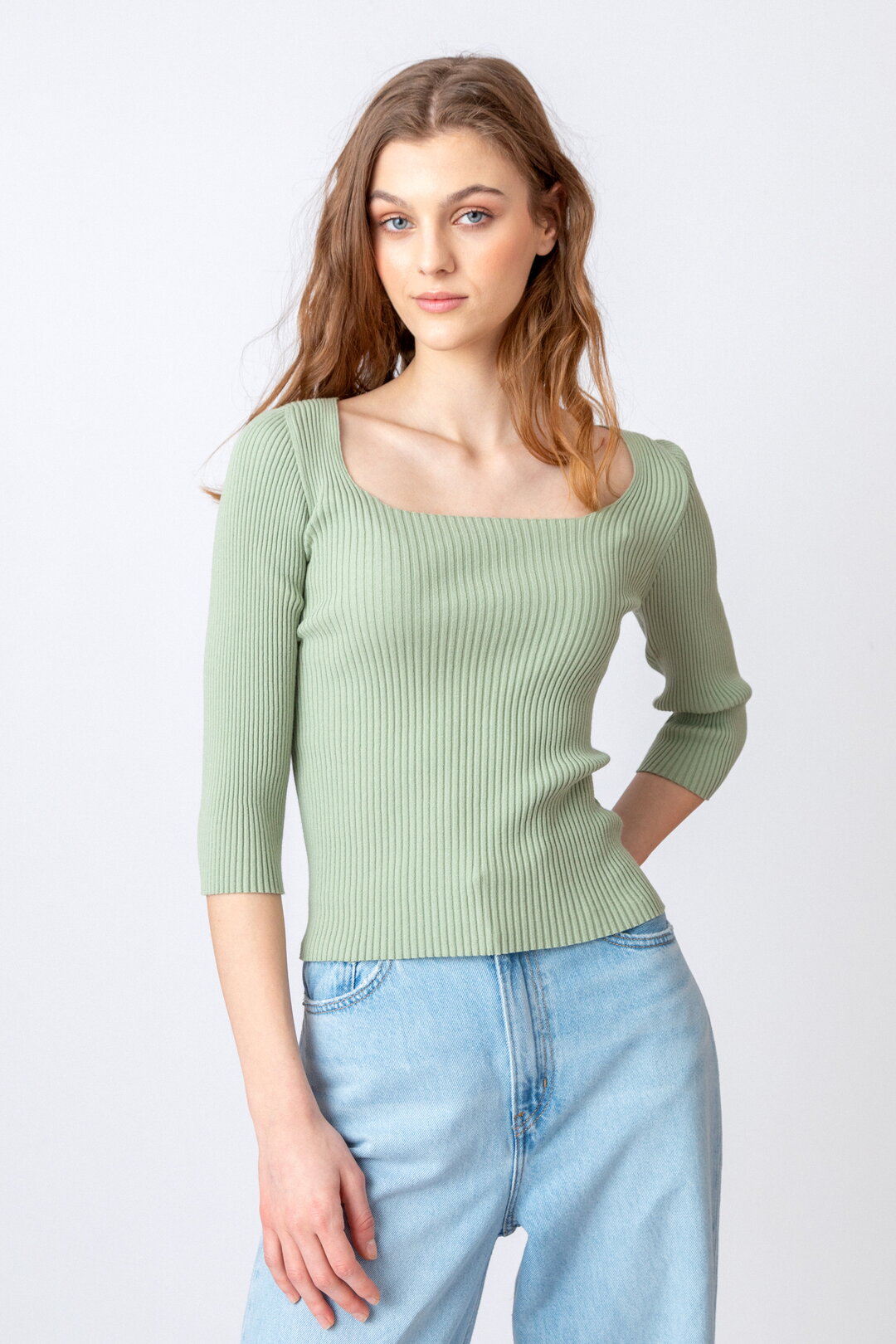 Solid Pullover, Boat Neck