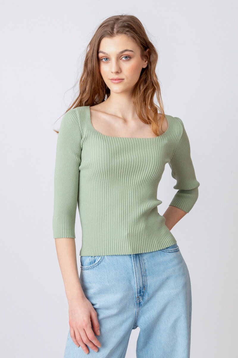 Solid Pullover, Boat Neck