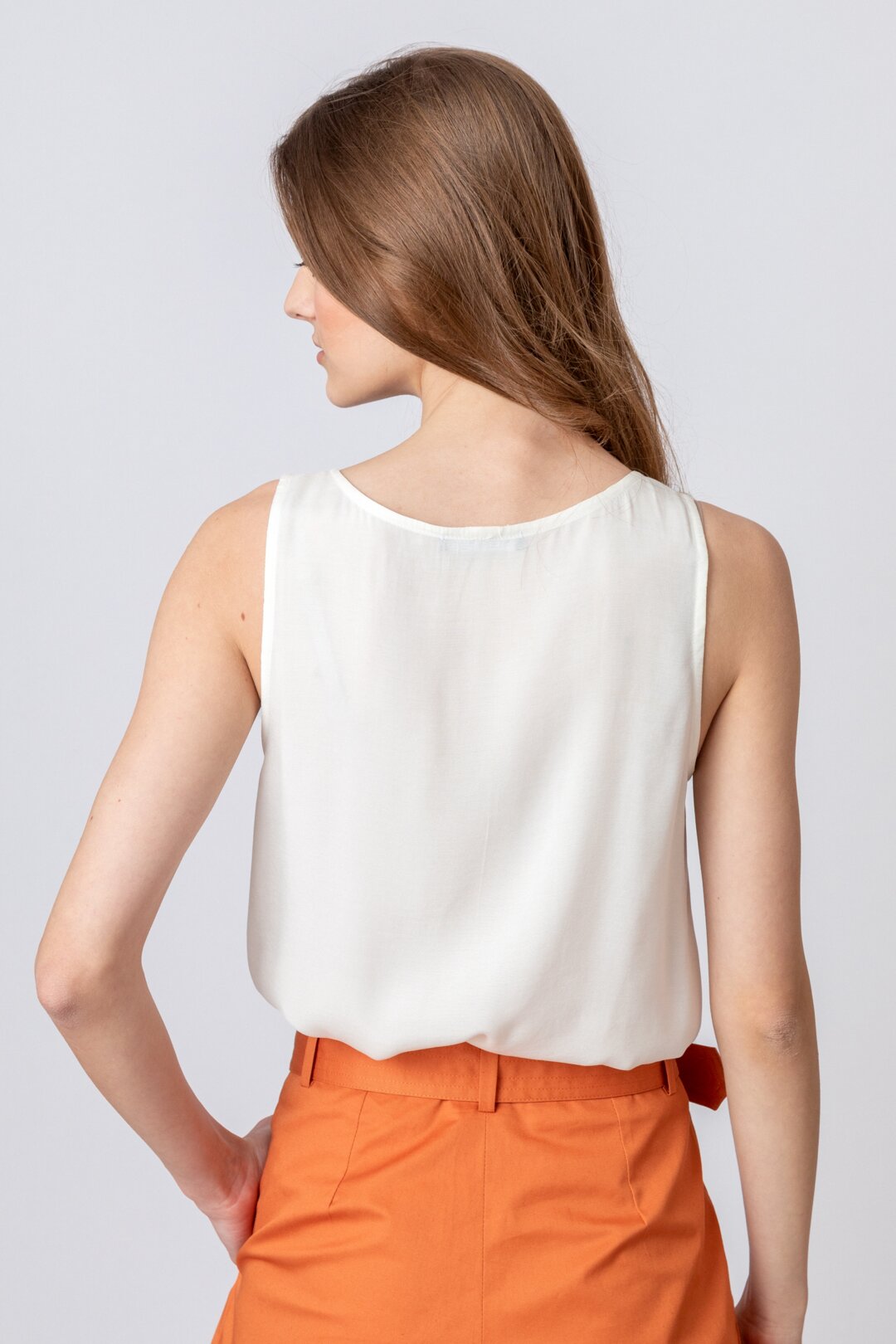 Solid Blouse, Sleeveless