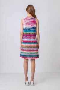 Sleeveless Dress, Stripe Pattern