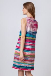 Sleeveless Dress, Stripe Pattern