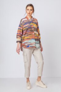 Knitted Shirt, Stripe Pattern