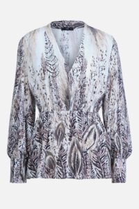 Blouse, Pheasant Motif