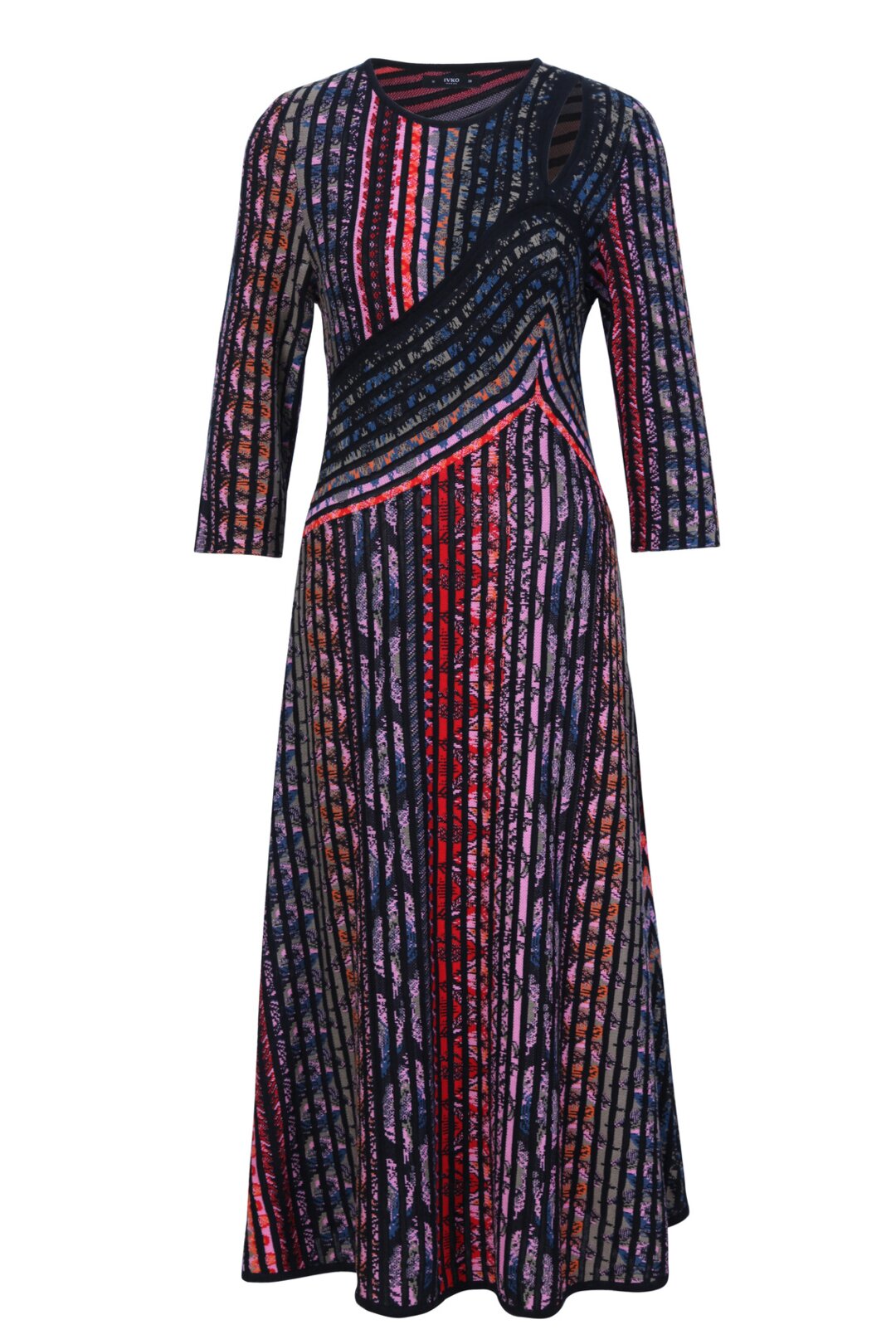 Asymmetric Dress, Ornament Pattern