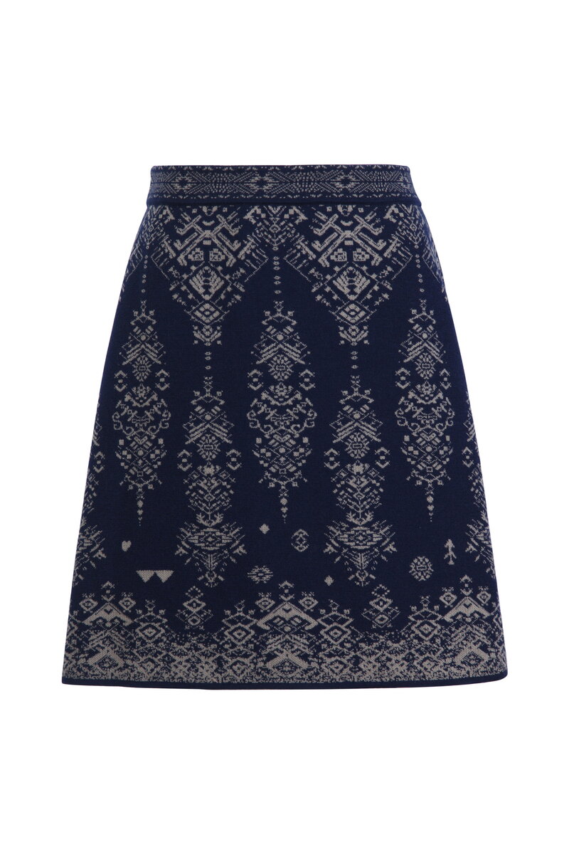 Jacquard Skirt, Root Pattern