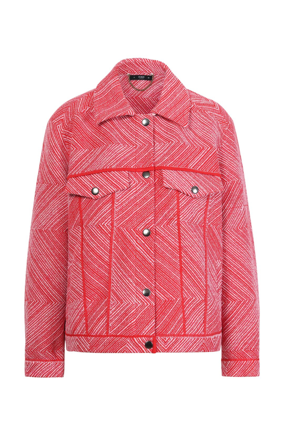 Structure Pattern Jacket with Embroidery