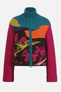 Jacquard Jacket, Landscape Pattern