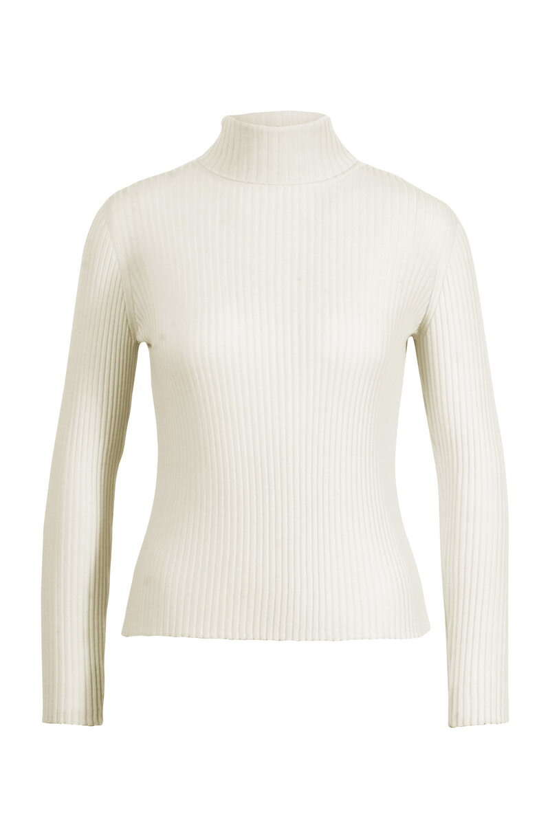 Unifarbener Rollkragenpullover