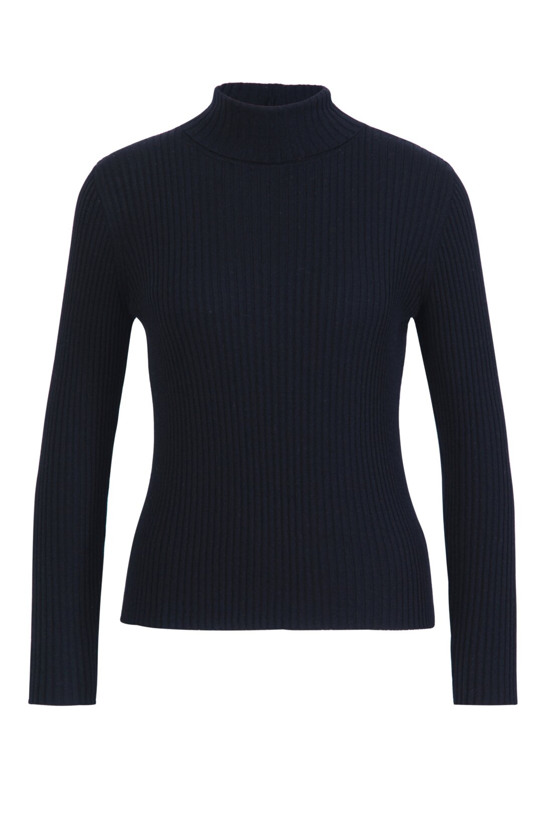 Solid  Roll-Neck Pullover