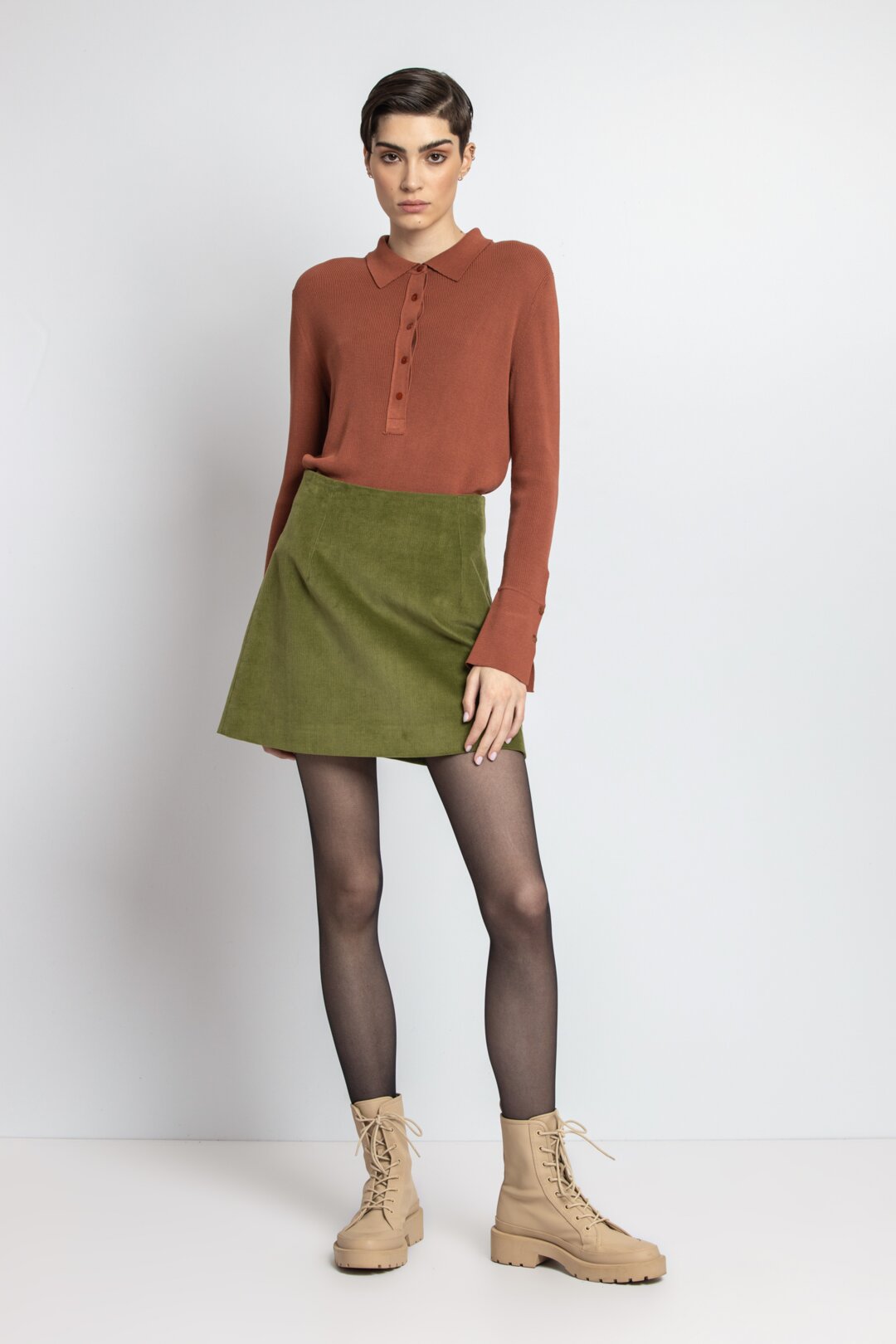 Mini Corduroy Skirt