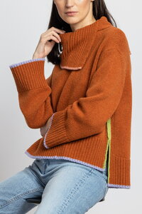 Solid Roll-Neck Pullover