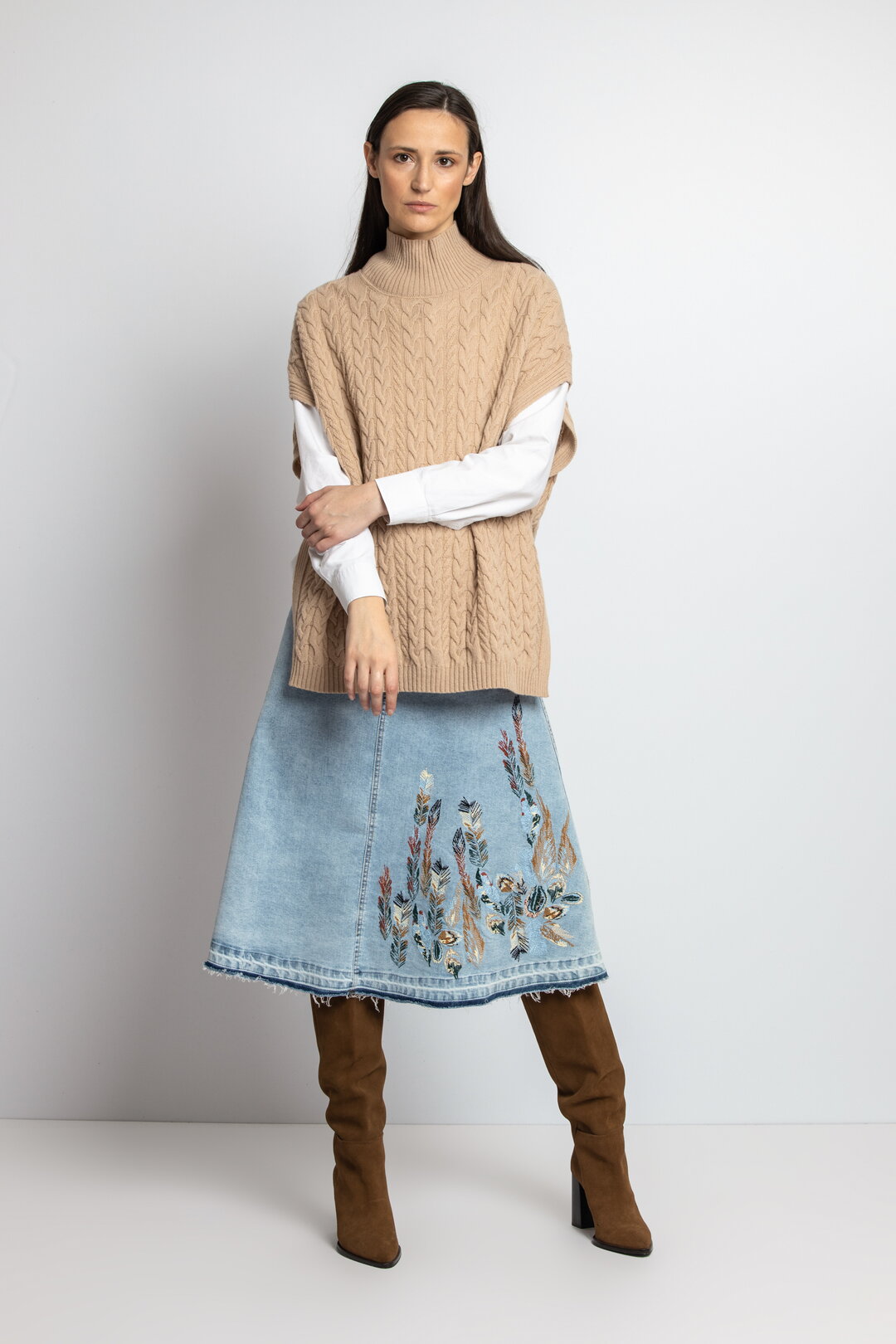 Sleeveless Pullover, Structure Pattern