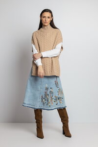 Sleeveless Pullover, Structure Pattern