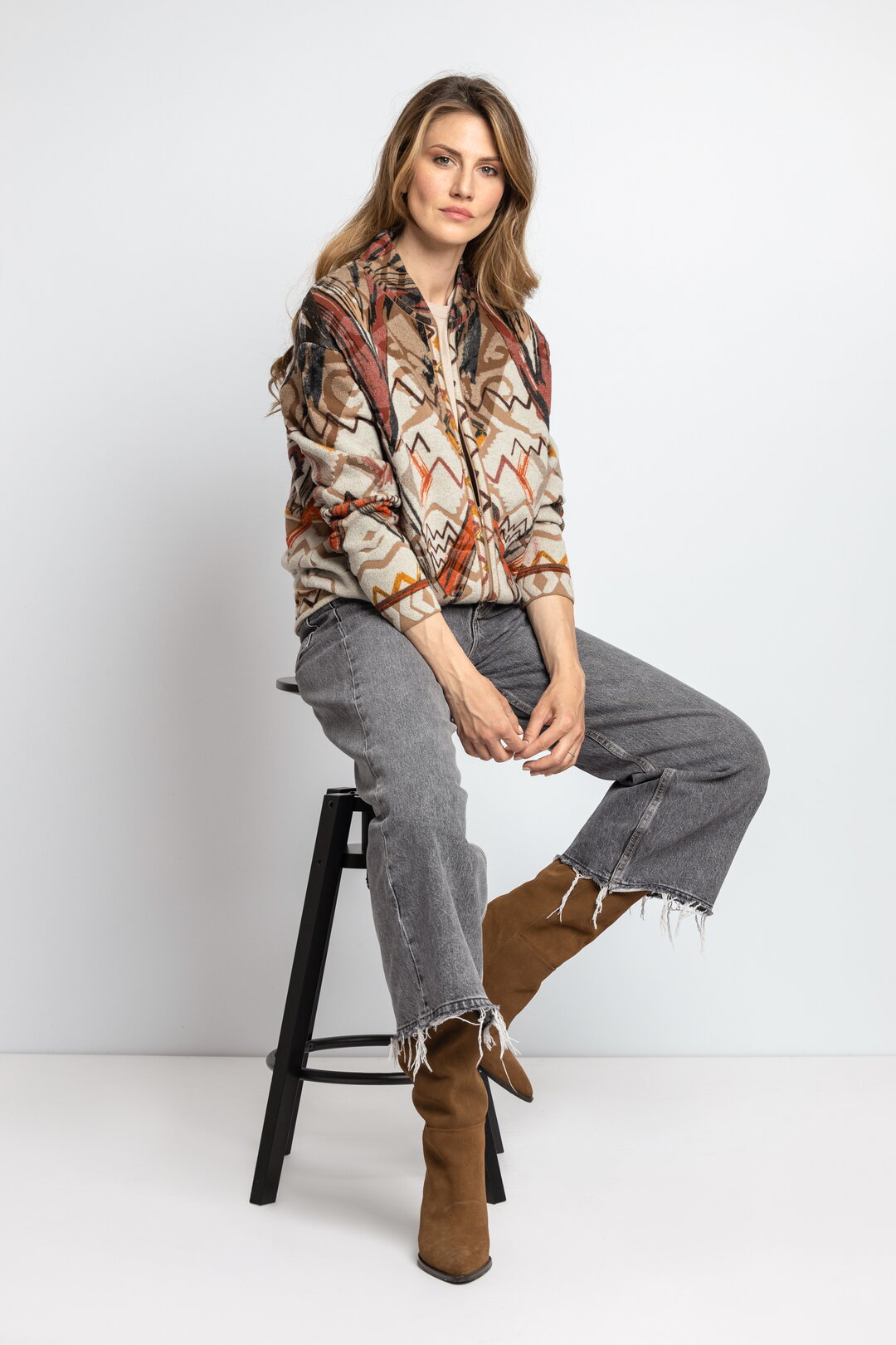 Bomber Jacket, Artistic Pattern